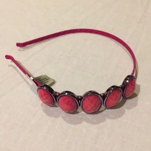 Pink Jeweled Headband